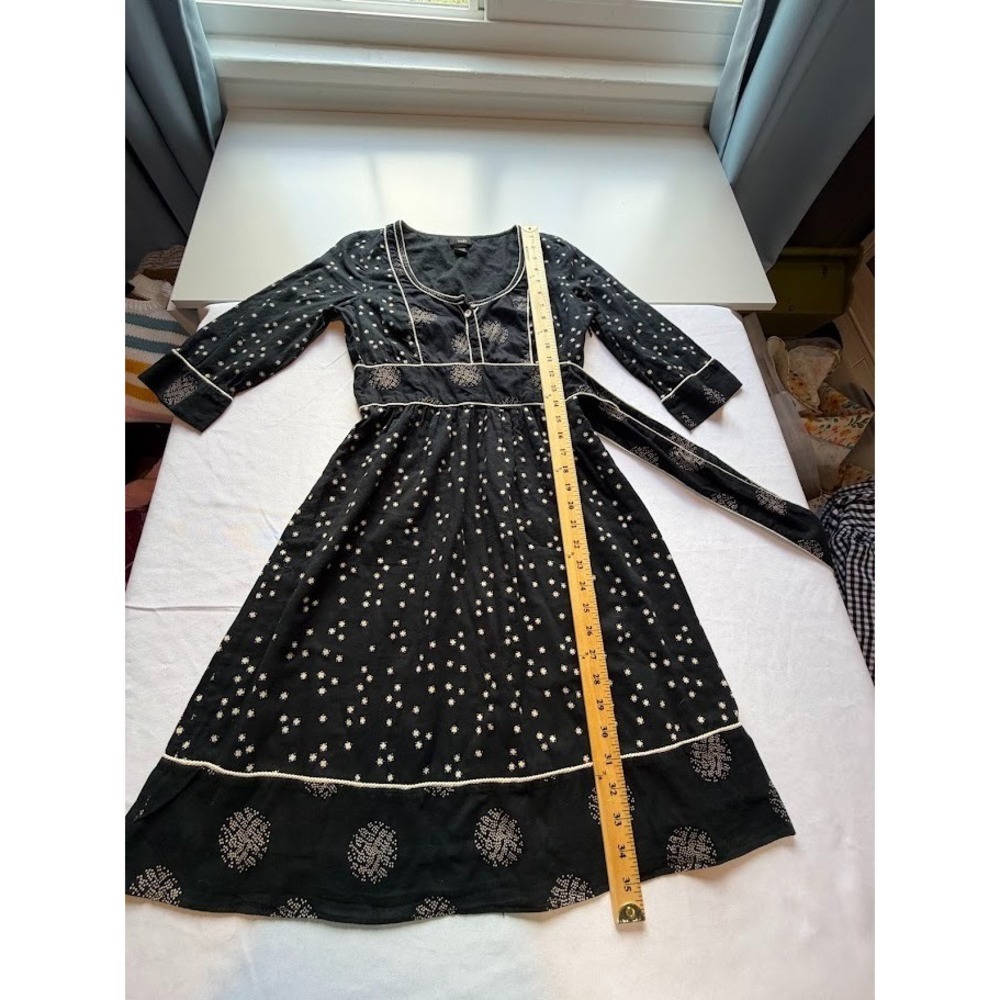 Women's 100% Cute Cotton Dress with Side Tie Belt by Viola - Size Two